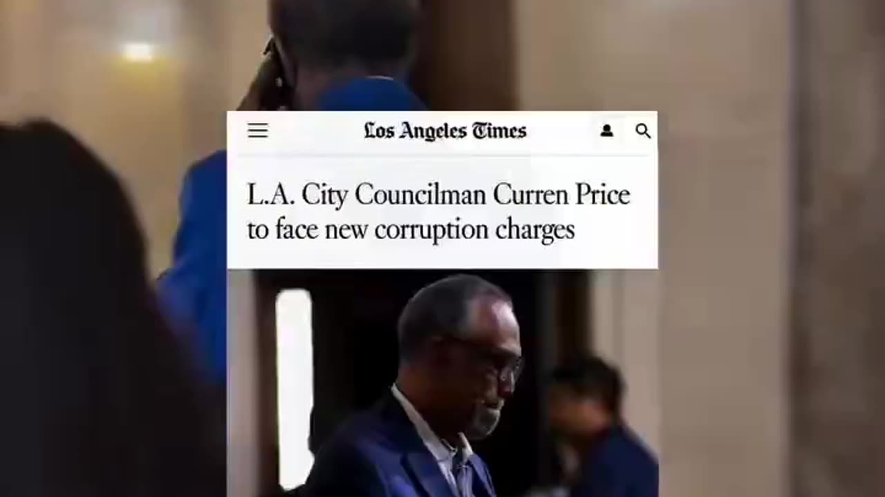 Corrupt Los Angeles Councilman Curren Price is confronted