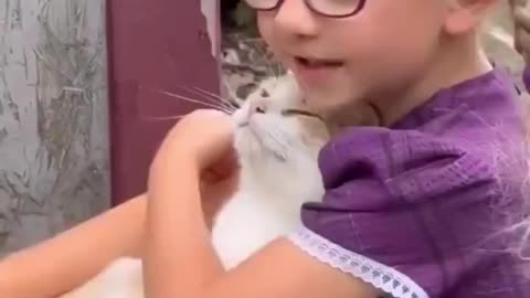 Mommy cat showing her kitten to her favorite human.. 😊