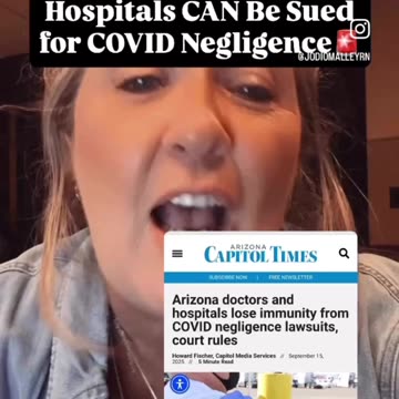 This is in Arizona! Shift is happening! People going to tear down hospitals when truth comes out!