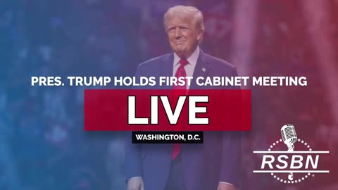 LIVE REPLAY| President Trump Participates in First Cabinet Meeting - 2/26/25