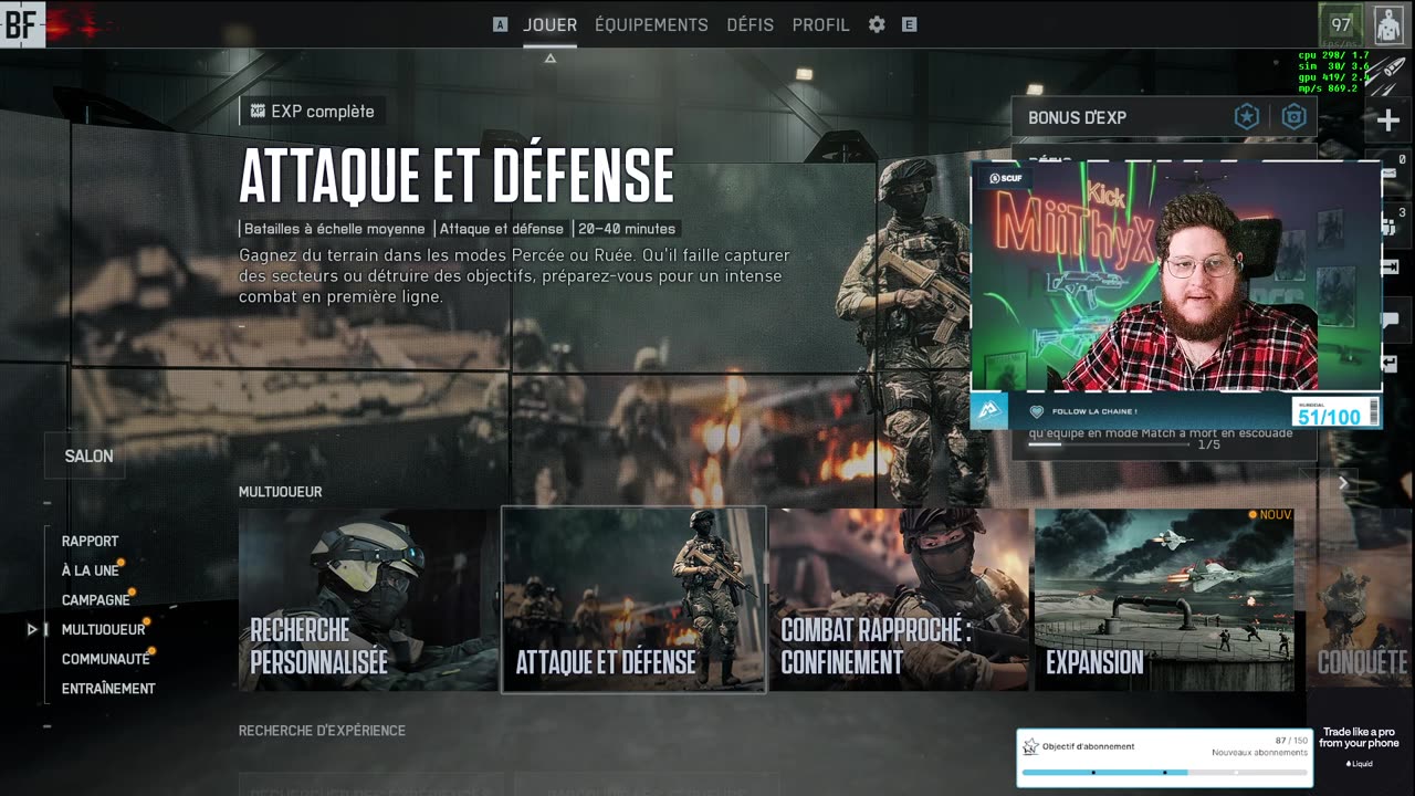 [FR/EN] VIENS ME FOLLOW (im French) (sub : 50 / 100) ⌨ !tip | !sub | !holy | !scuf