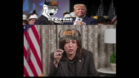 Copying Kamala while smoking.