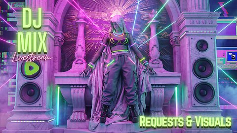 Friday Night Synthwave 80s 90s Electronica and more DJ MIX Livestream REQUESTS AND VISUALS