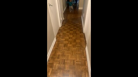 My baby got up and started walking