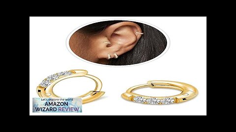 Small Gold Hoop Earrings for Women Men14K Gold Plated in 316L surgical Review