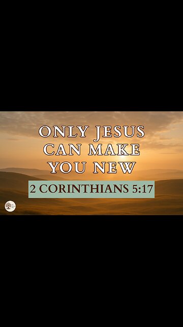 Only Jesus Can Make You New 2 Corinthians 5:17