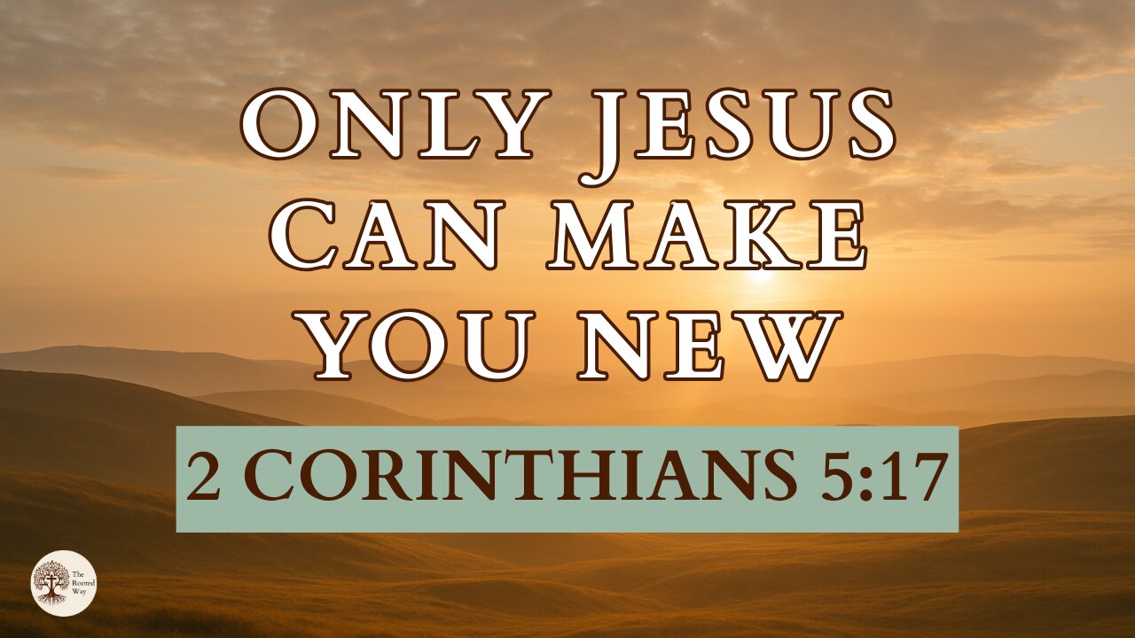 Only Jesus Can Make You New 2 Corinthians 5:17