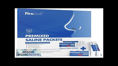 FireAnt Saline Packets Sinus Rinse 100 Premixed Neti Pot Salt Packets Review