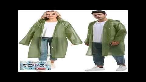 Rain Ponchos for Adults Reusable Raincoats Survival Heavy Duty Military Impermeable 2 Review