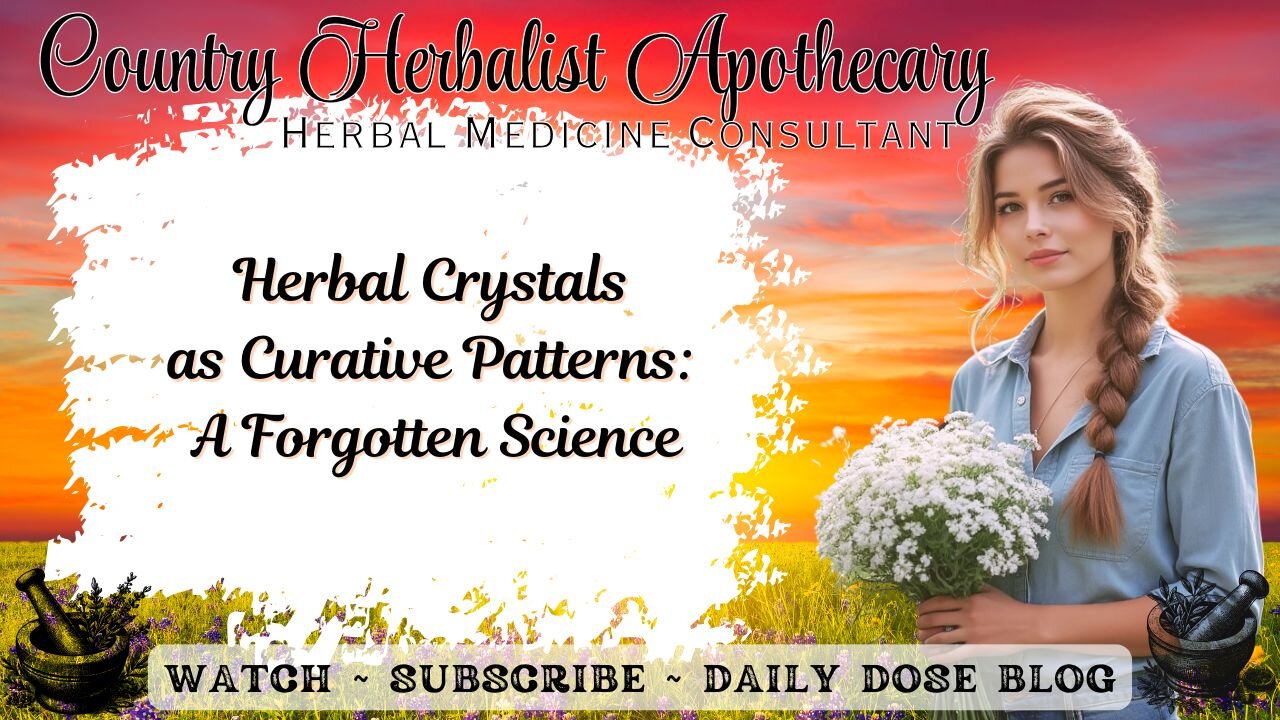 Herbal Crystals as Curative Patterns: A Forgotten Science