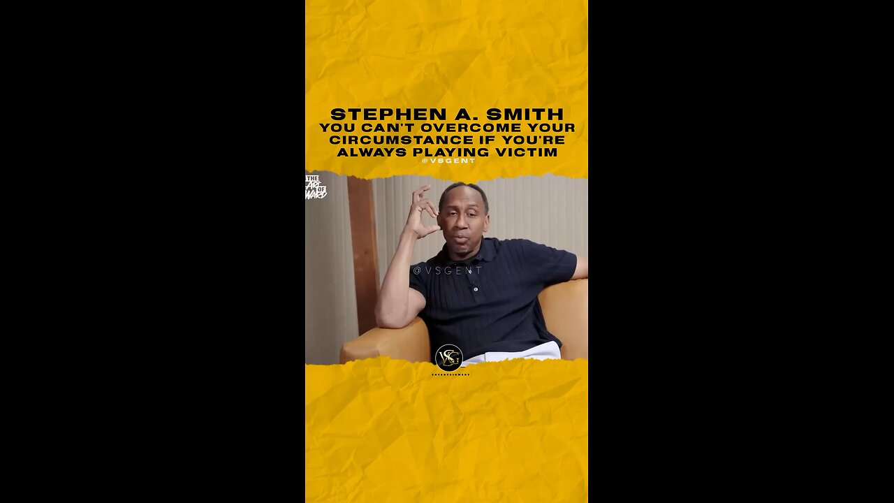 @stephenasmith You can’t overcome your circumstance if you’re always playing victim.