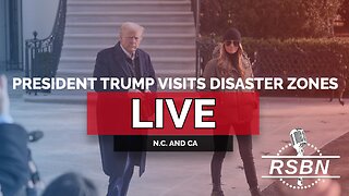 LIVE: President Trump Makes First Domestic Trips to Asheville, N.C., and Los Angeles - 1/24/25