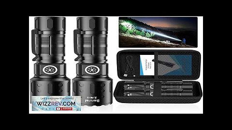 Rechargeable Flashlights 20000 High Lumens 1500M Long Throw Super Bright LED Small Review