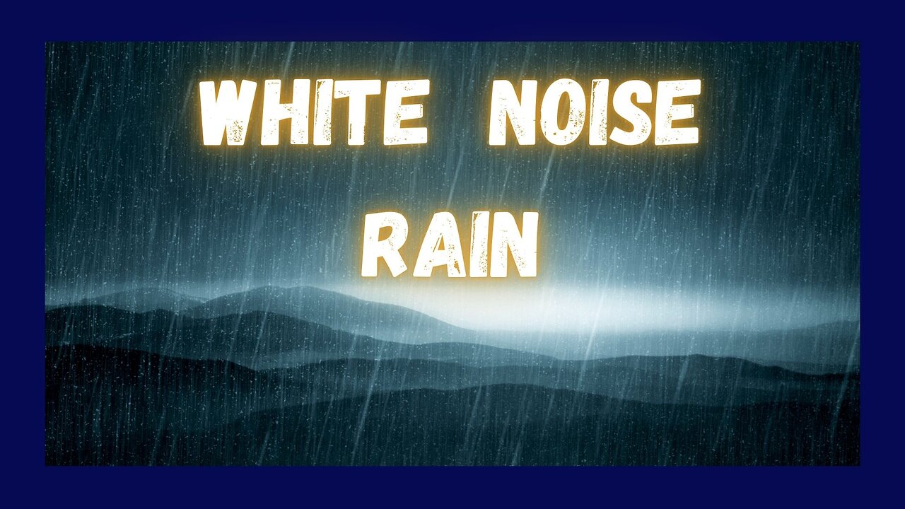 Heavy Rain White Noise for 1 Hour: For Sleep and Relaxation