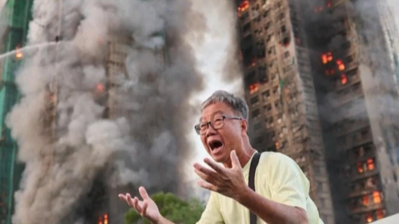 Firefighters are still trying to control the raging fire that killed dozens in Hong Kong