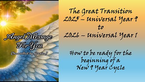 The Shift Into 2026: Universal Year 1 | Letting Go, Ascension, New Cycles & Higher Consciousness