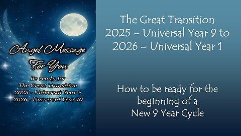 The Shift Into 2026: Universal Year 1 | Letting Go, Ascension, New Cycles & Higher Consciousness