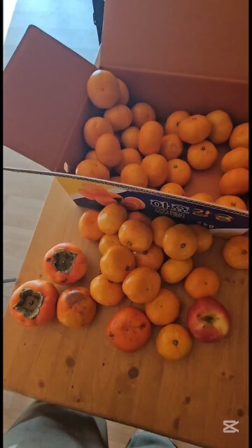 End of Fall Korean Fruits, Problem With Korean Fruits 가을 한국 과일, 한국 과일에 문제