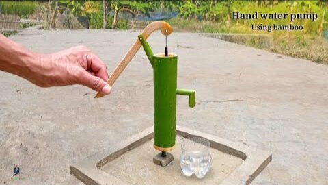 How to make a bamboo water pump