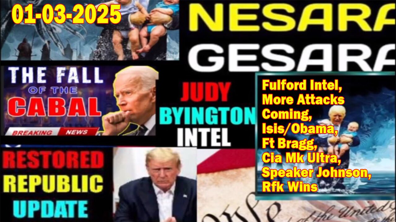 Judy Byington. Restored Republic via a GCR ~ Situation Update Jan 3 ~ Benjamin Fulford Intel, More Attacks Coming, Isis/Obama, Cia Mk Ultra, Rfk Wins - Benjamin Fulford