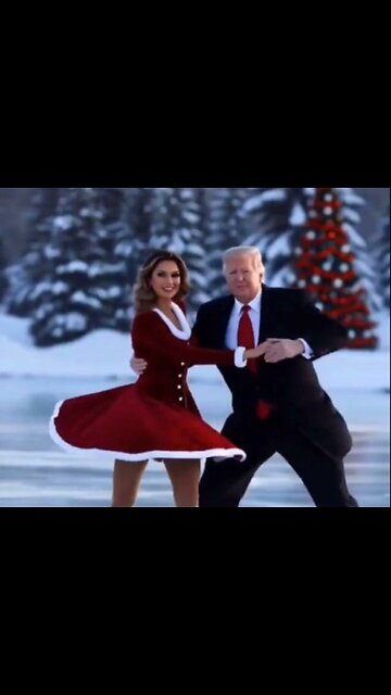 Trump on Christmas ice skating