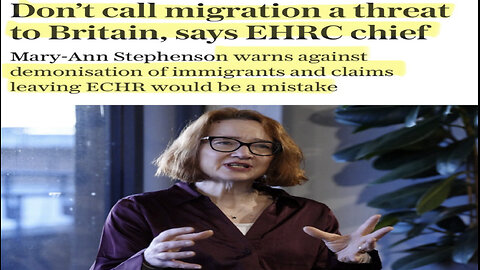 Woke new EHRC quango chief gives a pious pro-open borders lecture