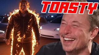 Dumb Lefty Sets Himself on Fire Trying to Burn Down a Tesla