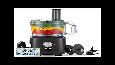 VEVOR Food Processor 9-Cup Vegetable Chopper for Chopping Slicing Shredding Puree Review