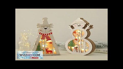 Nordic retro wooden Christmas tree old man snowman elk deer ornaments Christmas Review