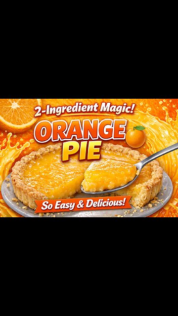 🍊 Incredible 2-Ingredient Orange Pie That Will Blow Your Mind!