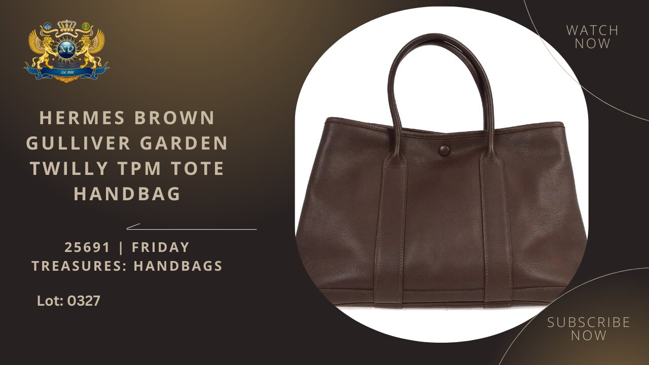 HERMÈS BROWN GULLIVER TOTE HANDBAG