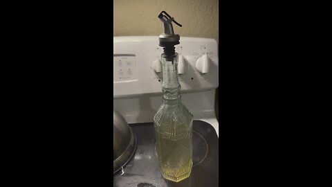 Large Clear Decorative Glass Bottle with Spout and Cork