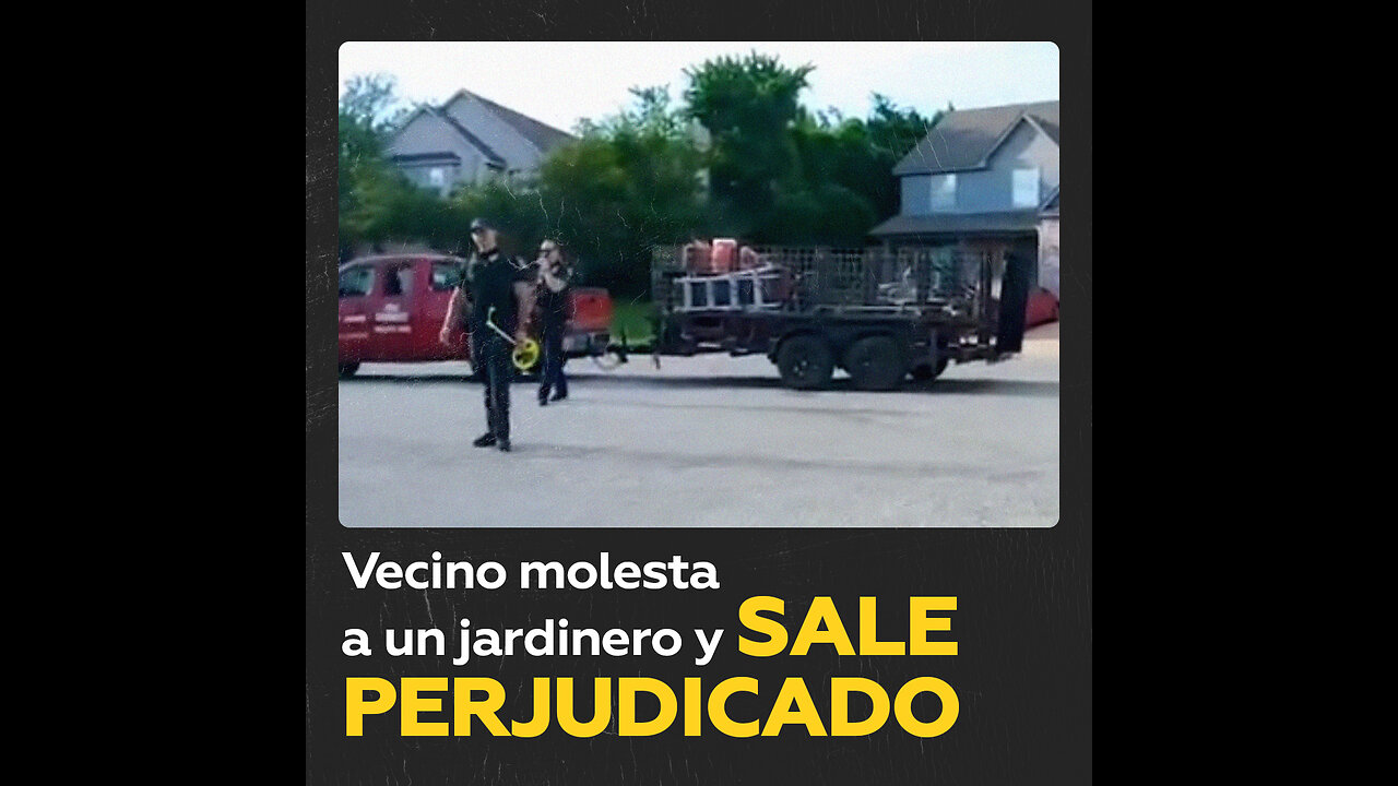 Vecino interfiere con el trabajo de un jardinero y termina en problemas