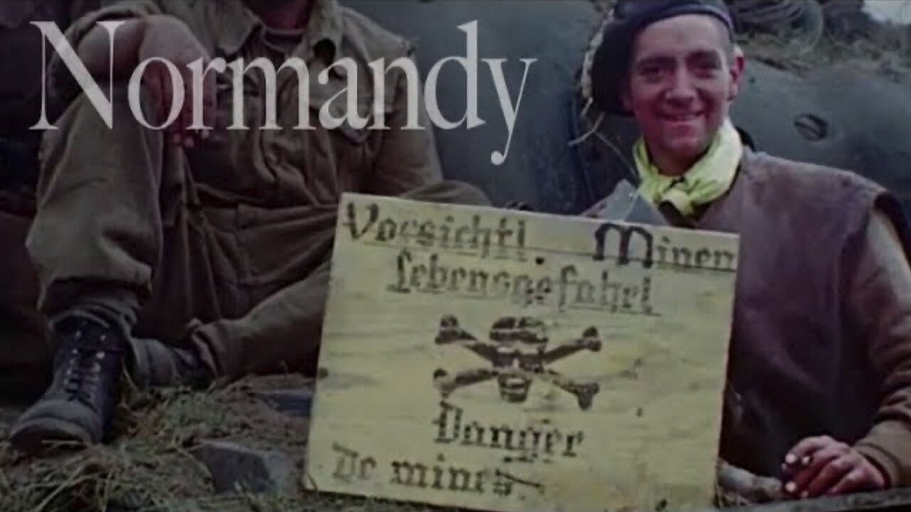 Sensationally restored COLOR FOOTAGE by George Stevens, NORMANDY INVASION & BREAKOUT