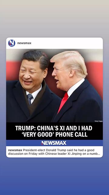 Trump & Xi Talk Peace & Trade