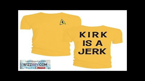 Star Trek: The Animated Series: T-Shirt: "Kirk Is A Jerk" Costume Review