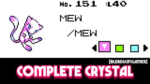 Pokemon Complete Crystal 2026 - GBC ROM with revemped learnsets, all 251 catchable, harder