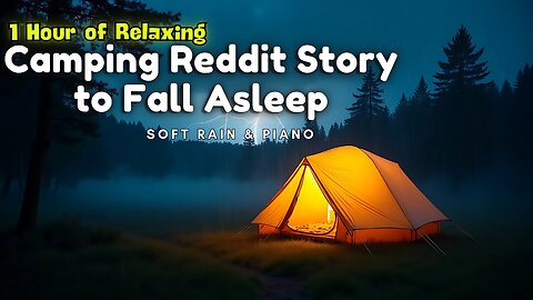 A Rainy Night in The Tent: Cozy Bedtime Story with Rain Sounds