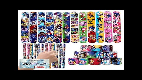 Sonic The Hedgehog Wrist Strap Children Clap Ring Slap Bracelets Kids Snapping Review