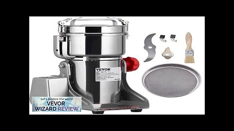 VEVOR 700g Electric Grain Mill Grinder High Speed 2500W Commercial Spice Grinders Review