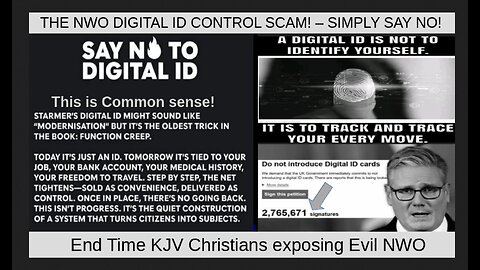 THE NWO DIGITAL ID CONTROL SCAM! – SIMPLY SAY NO!