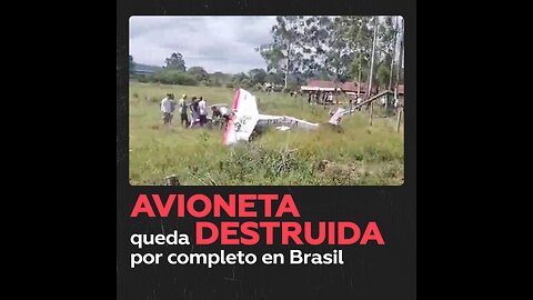 Accidente de avioneta en Brasil durante lección de vuelo