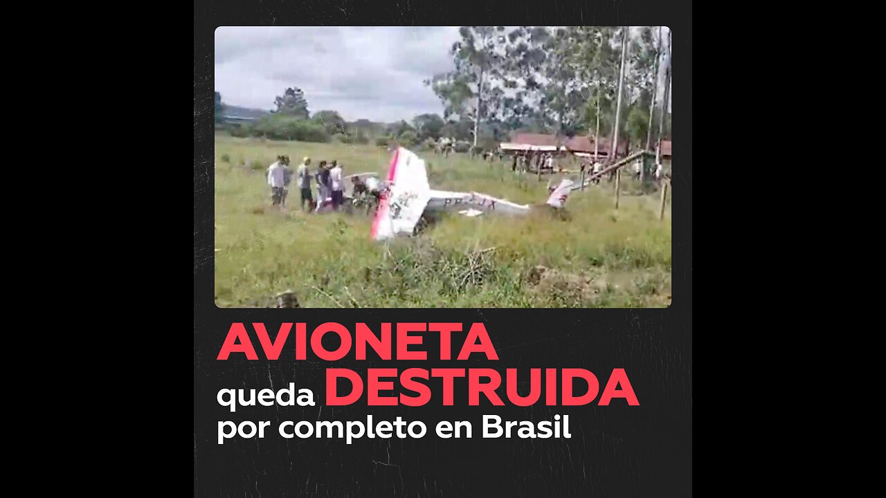 Accidente de avioneta en Brasil durante lección de vuelo