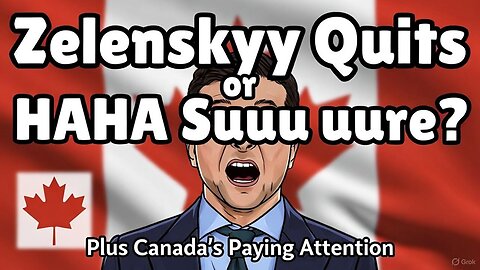 Zelenskyy Quits or Just "HAHA Sure"? (Hot Off Telegram)