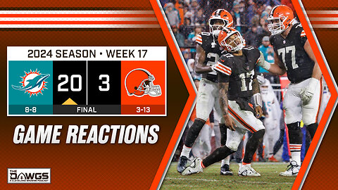 Browns vs Dolphins: Game Reactions - Browns Get Embarrassed Again in Home Finale