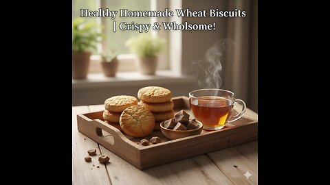 Healthy Homemade Wheat Biscuits | Crispy, Nutty & Guilt-Free Snack Recipe