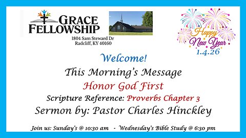 Honor God First - 1.4.26