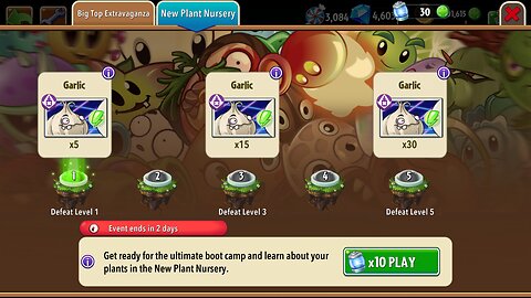 Plants vs Zombies 2 - Plant Nursery - Garlic - October 2025