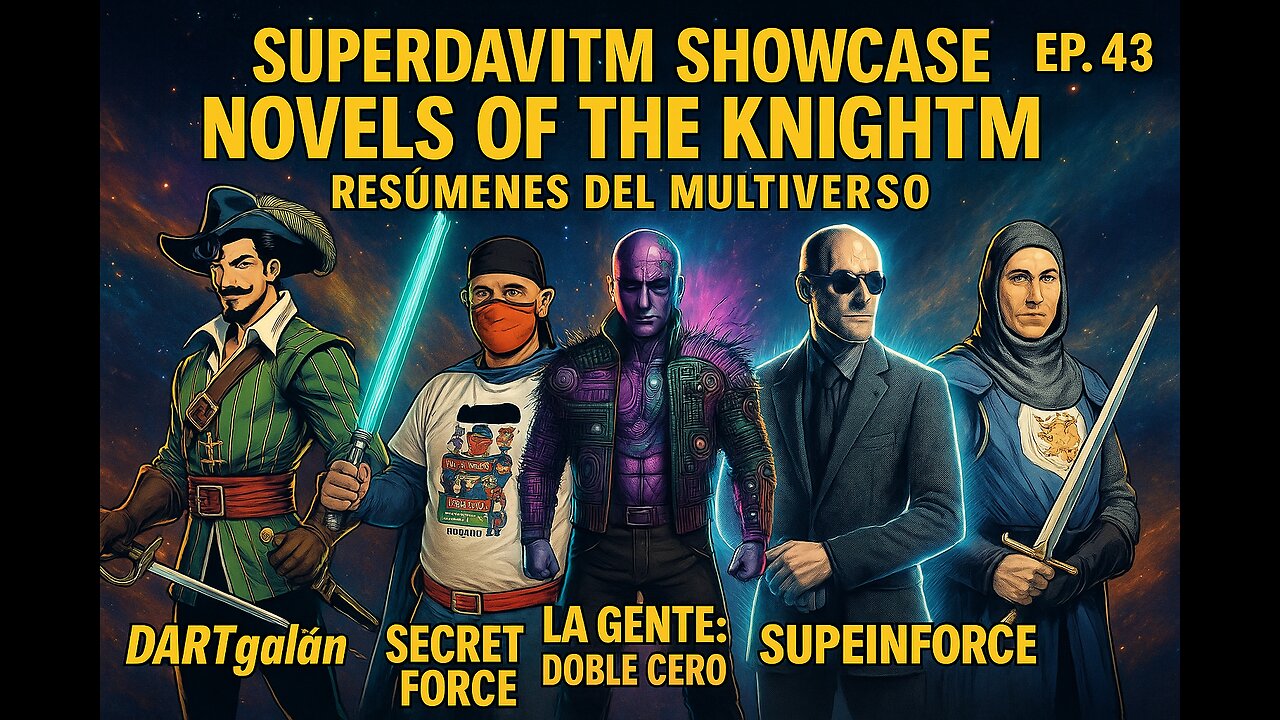 🎬 Superdavitm Showcase Ep. 43 – “Novels of the Knightm: Resúmenes del Multiverso”