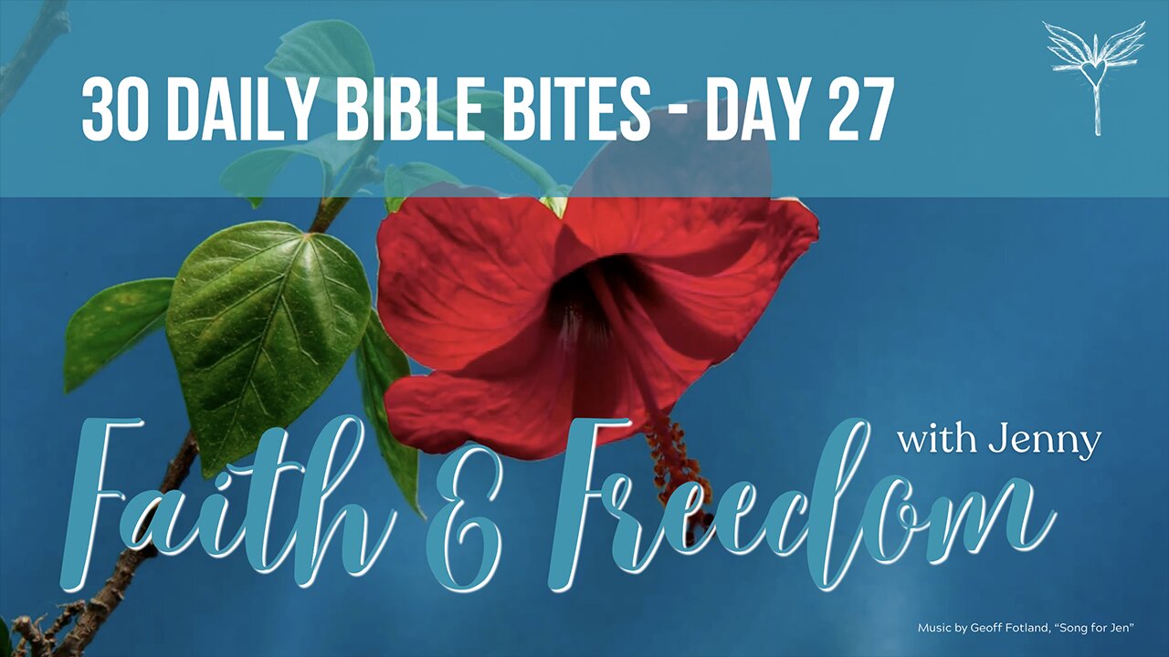 30 Daily Bible Bites: Day 27 - Psalm 139:7-12: The Lord is there with you, even in the dark.